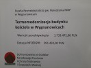 Zakończenie realizacji projektu pn. „Termomodernizacja budynku kościoła parafialnego w Wygnanowicach” :: © Parafia Wygnanowice 